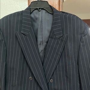 Harrods Navy Pinstripe Double-Breasted Suit